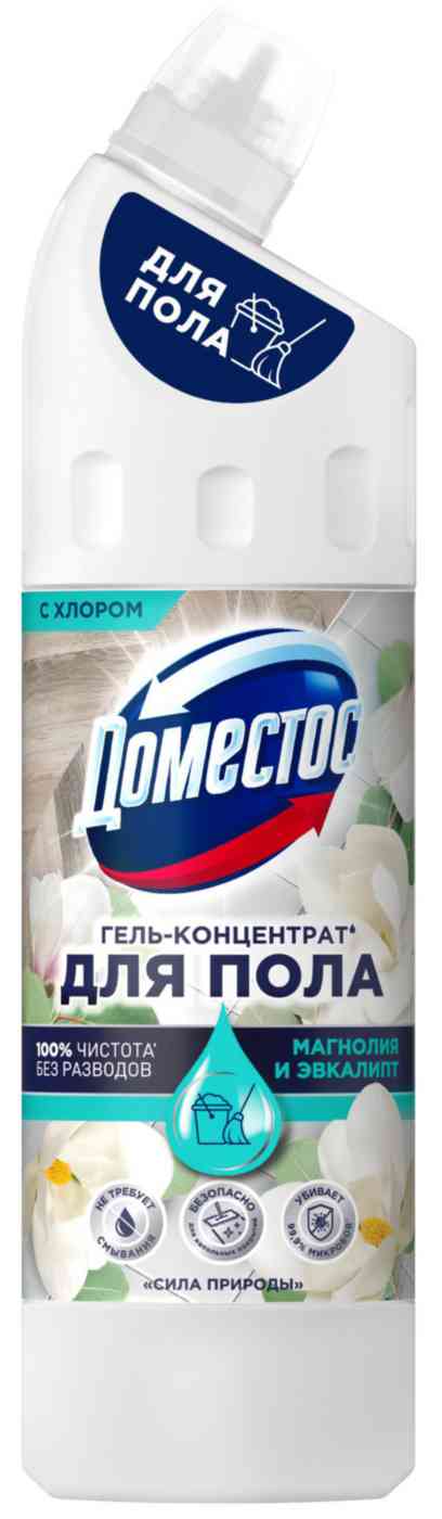 Гель-концентрат для пола Доместос Сила природы магнолия-эвкалипт с хлором 259₽