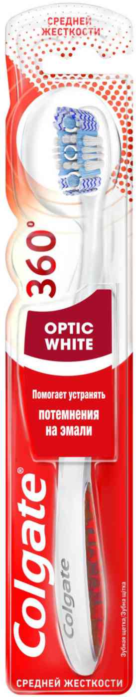 Зубная щетка Colgate 360 Optic White отбеливающая 335₽