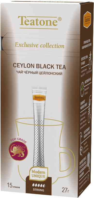 Чай чёрный Teatone Цейлонский в стиках