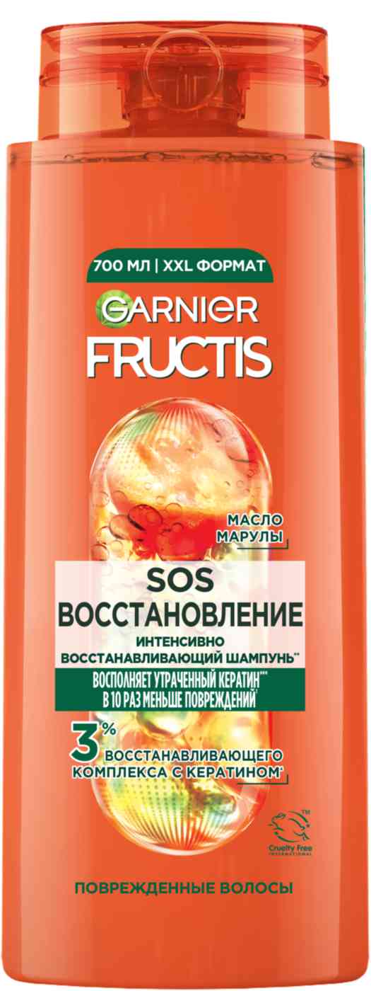 Шампунь для поврежденных волос укрепляющий Garnier Fructis