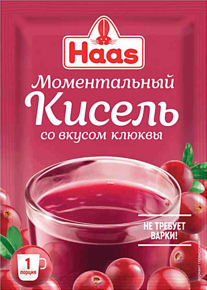 

Кисель моментальный Haas клюква