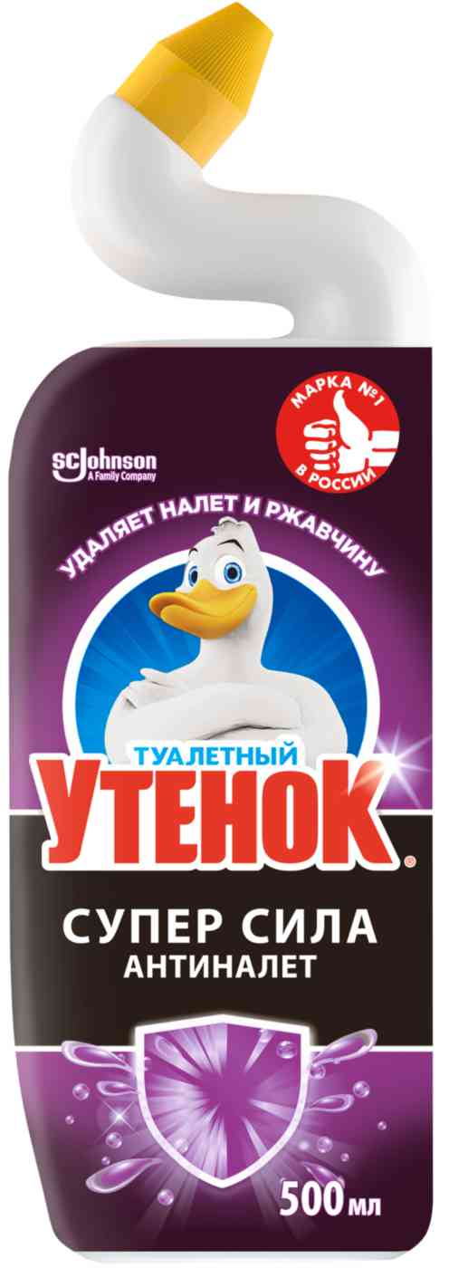 Чистящий гель для унитаза Туалетный утёнок Супер сила Антиналет