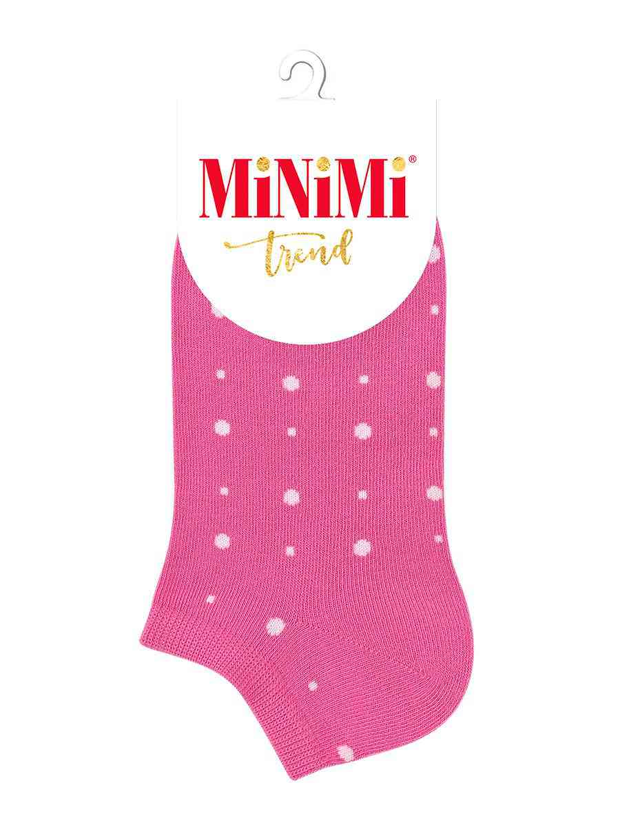 Носки женские MiNiMi Trend 4203 в горошек цвет фуксия 132₽
