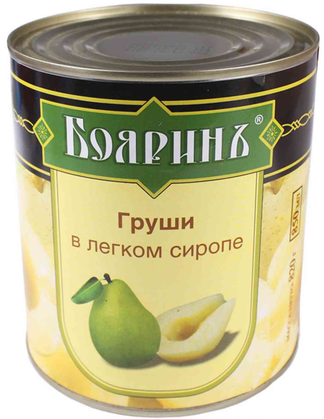

Груши в сиропе Бояринъ