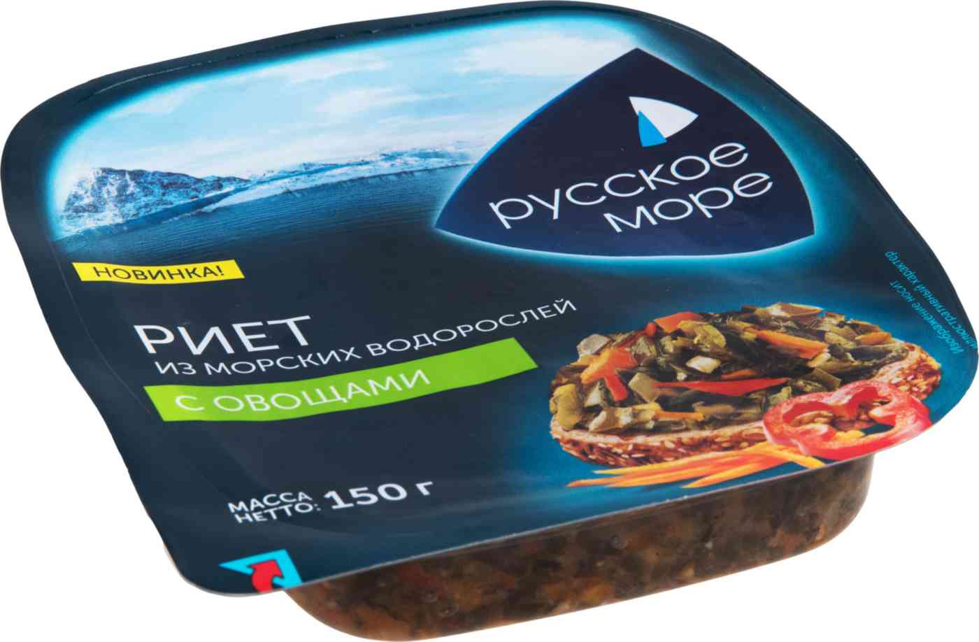 

Риет из морских водорослей с овощами Русское море