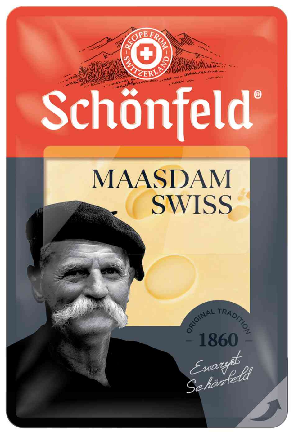 Сыр полутвёрдый Swiss Maasdam Schonfeld 375₽