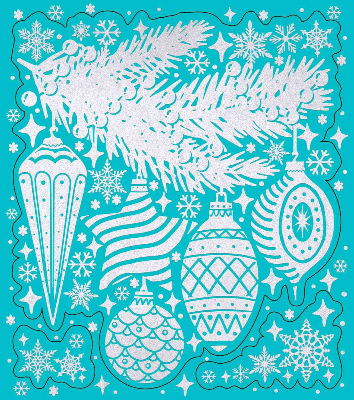 

Набор наклеек новогодних Феникс Презент Новогодняя ветка