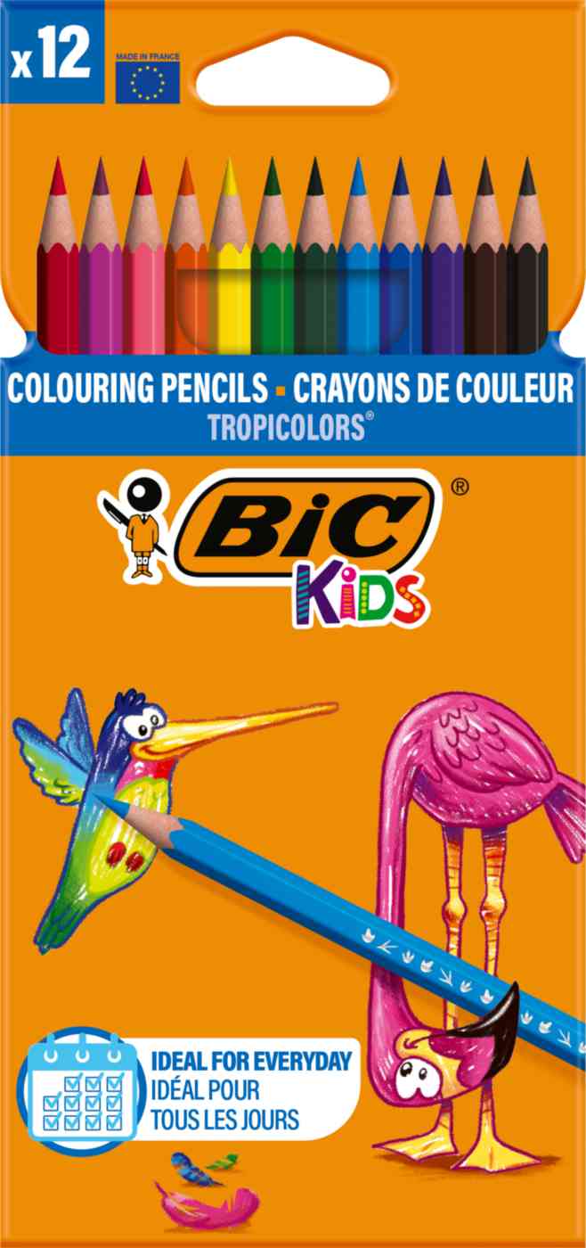 

Карандаши цветные шестигранные Bic