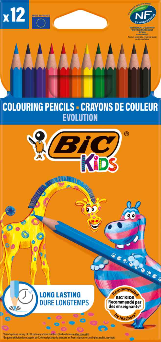 

Карандаши цветные шестигранные Bic