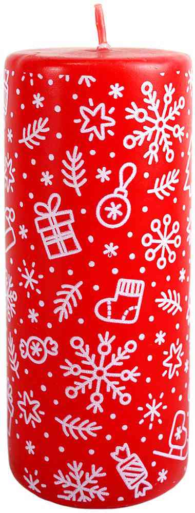 

Свеча цилиндрическая Evis Хоровод красная