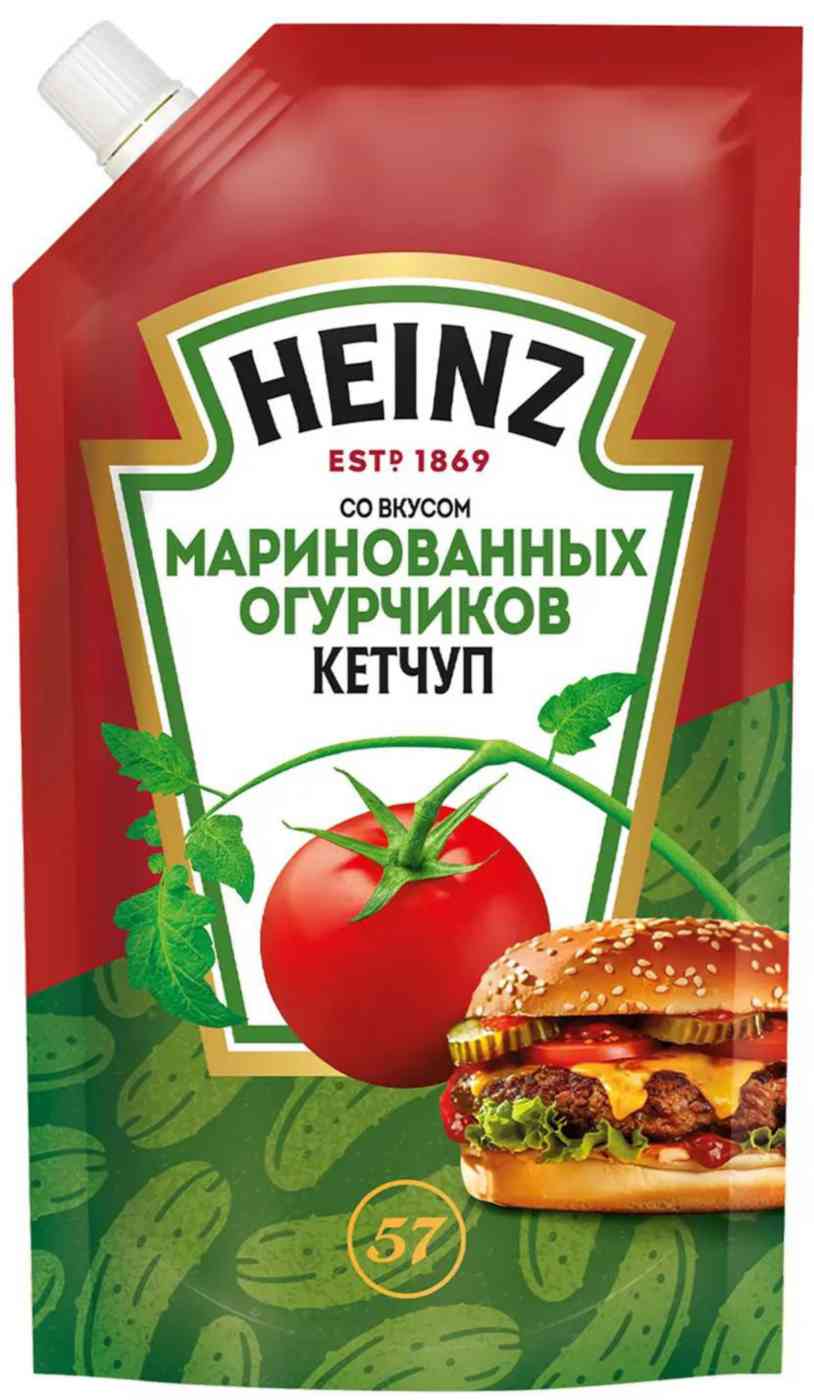 

Кетчуп Heinz со вкусом маринованных огурчиков