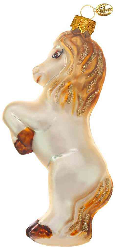 

Ёлочное украшение Коломеев Лошадка, стекло