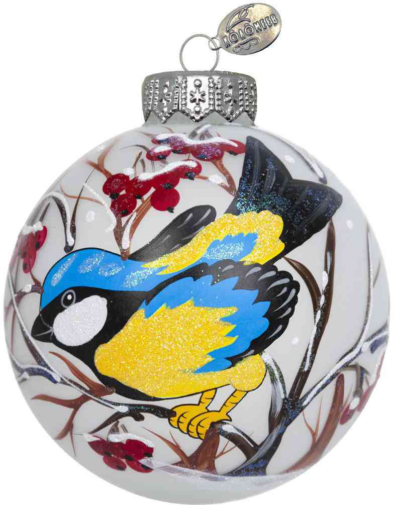 

Ёлочное украшение Коломеев Шар. Синичка, стекло