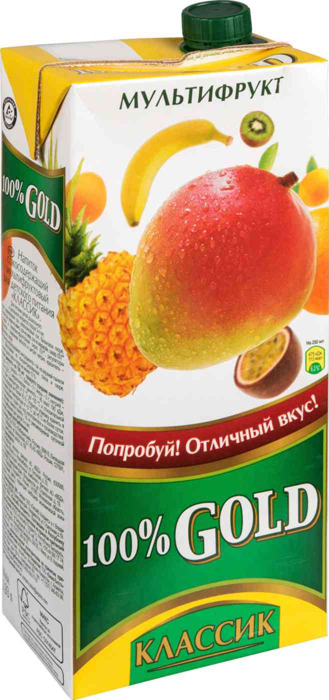 

Напиток сокосодержащий 100% Gold