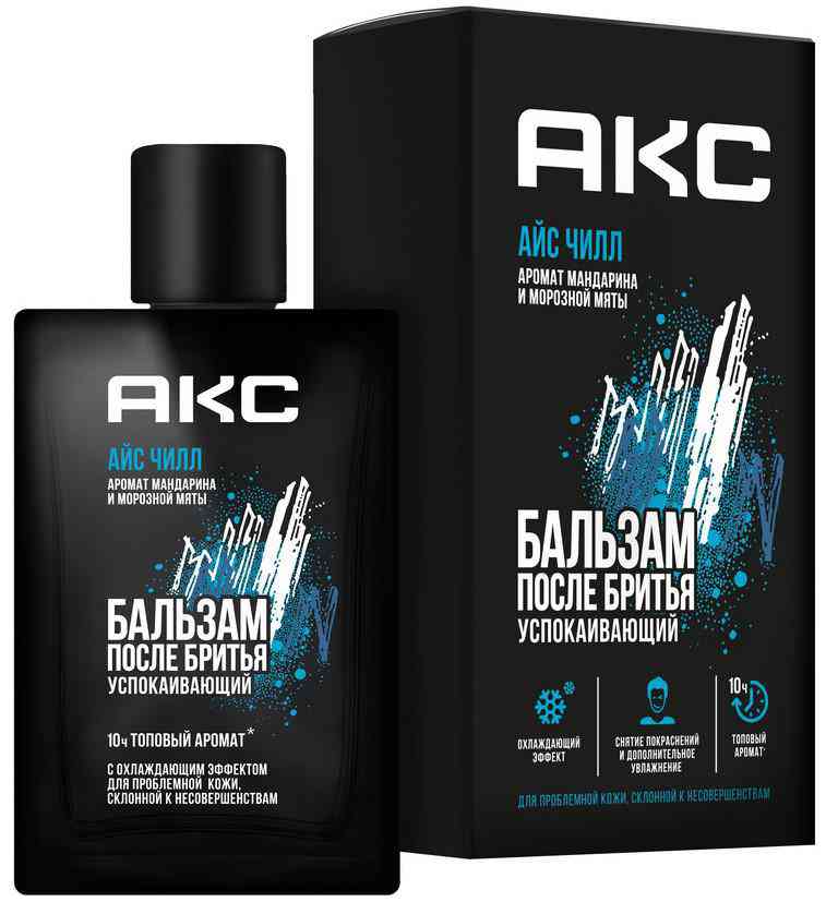 

Бальзам после бритья Акс Айс Чилл успокаивающий