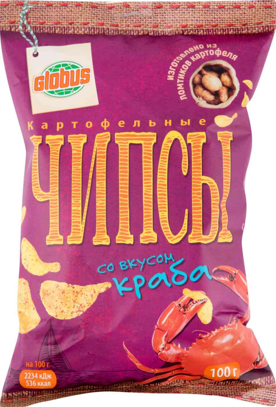 Чипсы картофельные Глобус