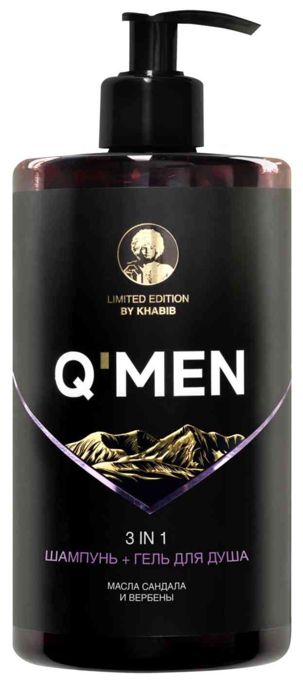 

Шампунь-гель для душа 3в1 Q'Men