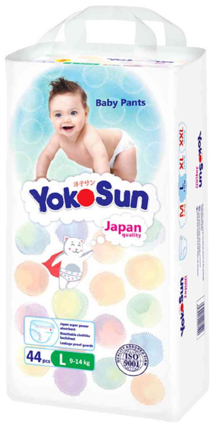 Подгузники-трусики YokoSun L 9-14 кг 1250₽