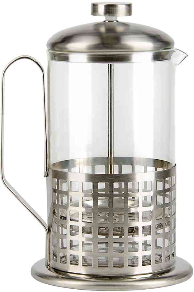 

Френч-пресс стеклянный Barouge Traditional choice, цвет: серебро