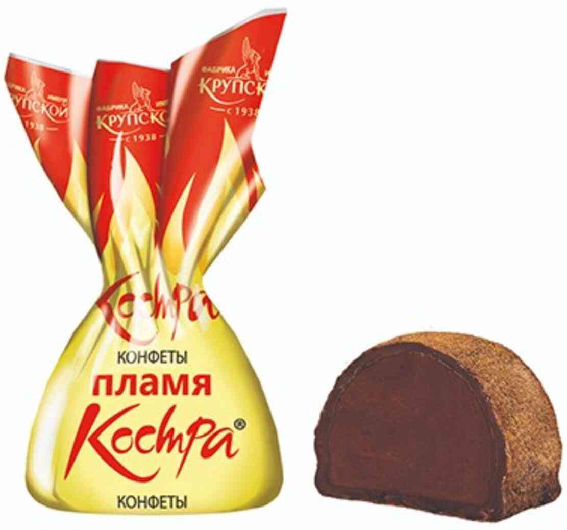 Конфеты Фабрика имени Крупской Пламя костра