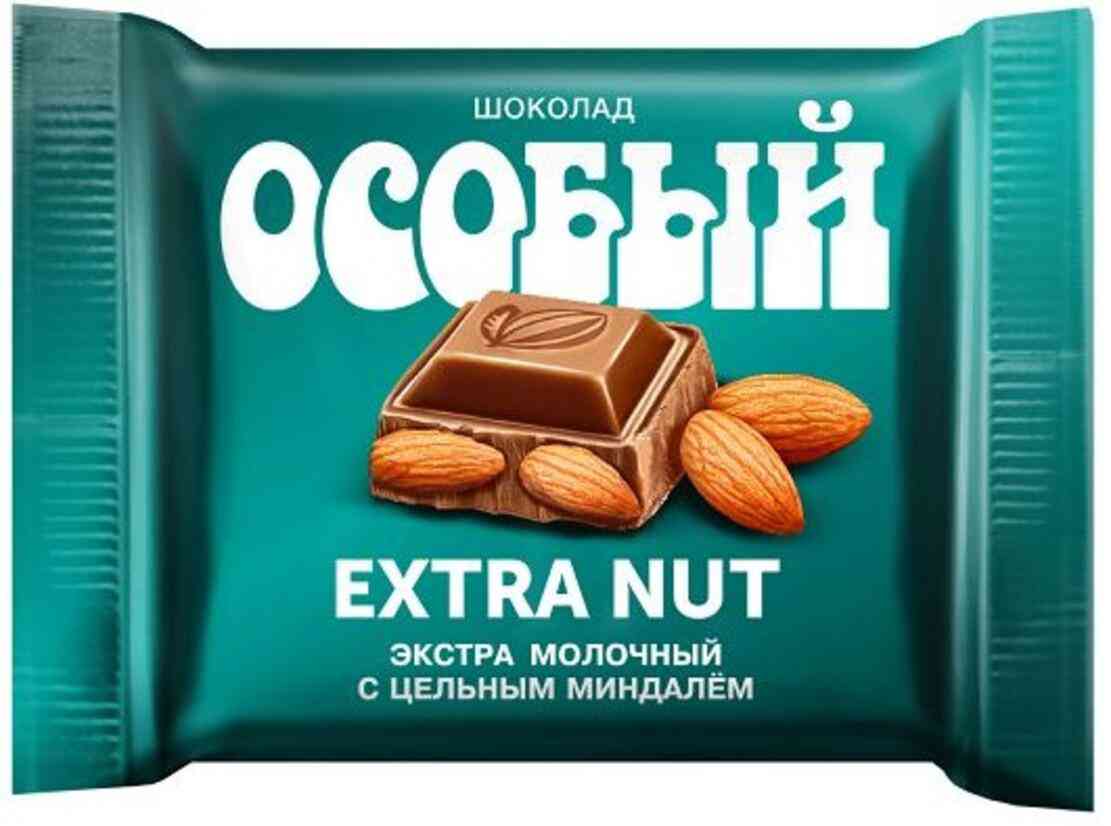 Шоколад экстрамолочный Особый с цельным миндалём Extra Nut