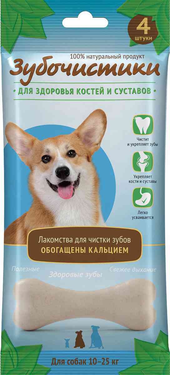 

Лакомство для собак средних пород Зубочистики