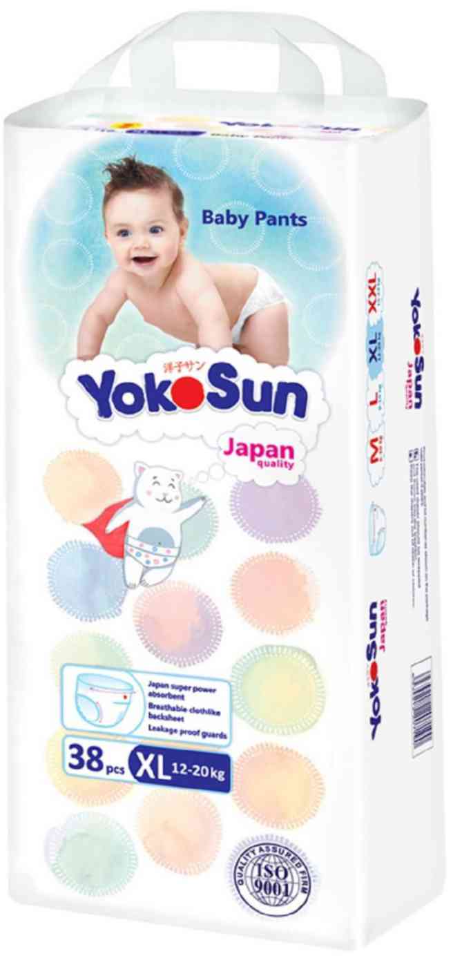 

Подгузники-трусики YokoSun XL (12-20 кг)