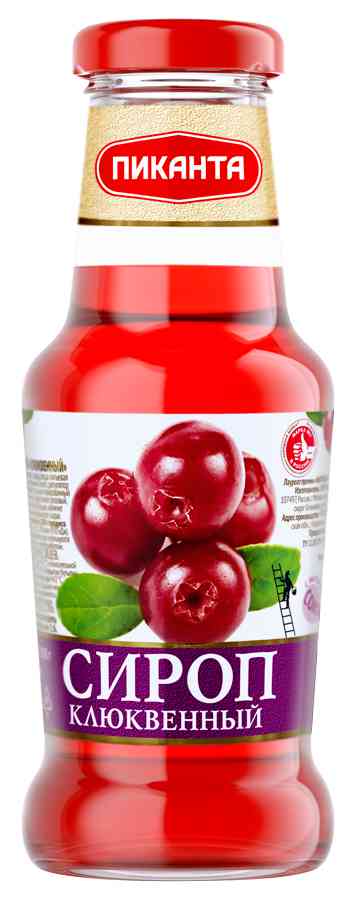 

Сироп Пиканта клюквенный