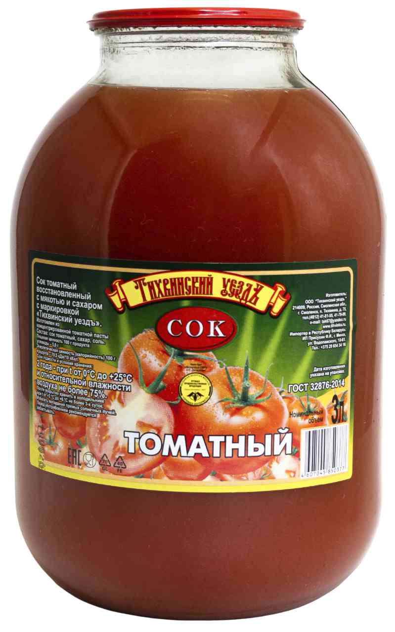 

Сок Тихвинский уездъ томат