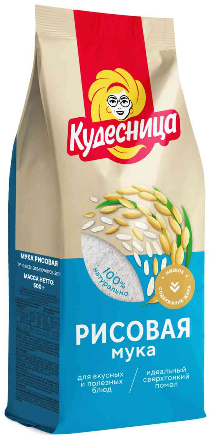 

Мука рисовая Кудесница