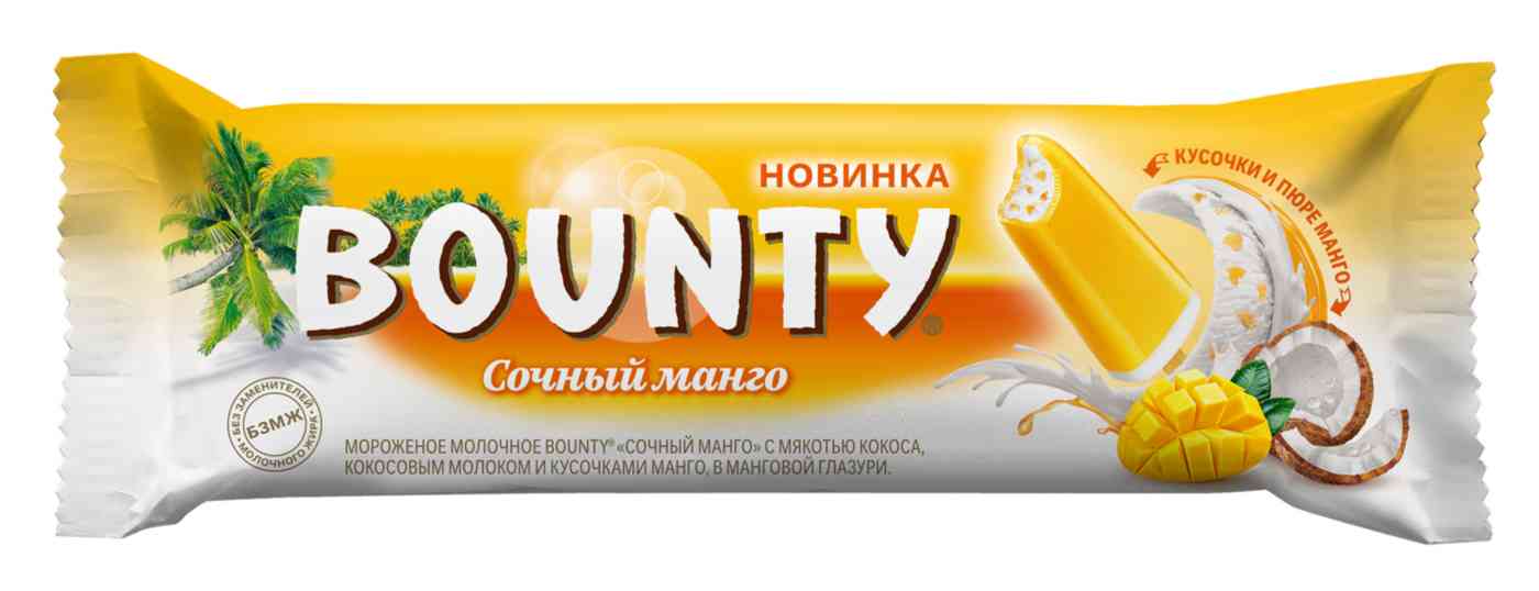 

Мороженое Bounty эскимо Манго