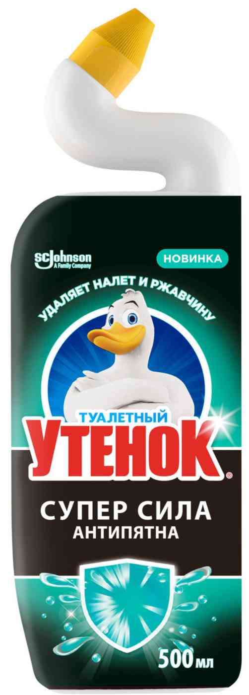 

Чистящий гель для унитаза Туалетный утёнок Супер сила Антипятна