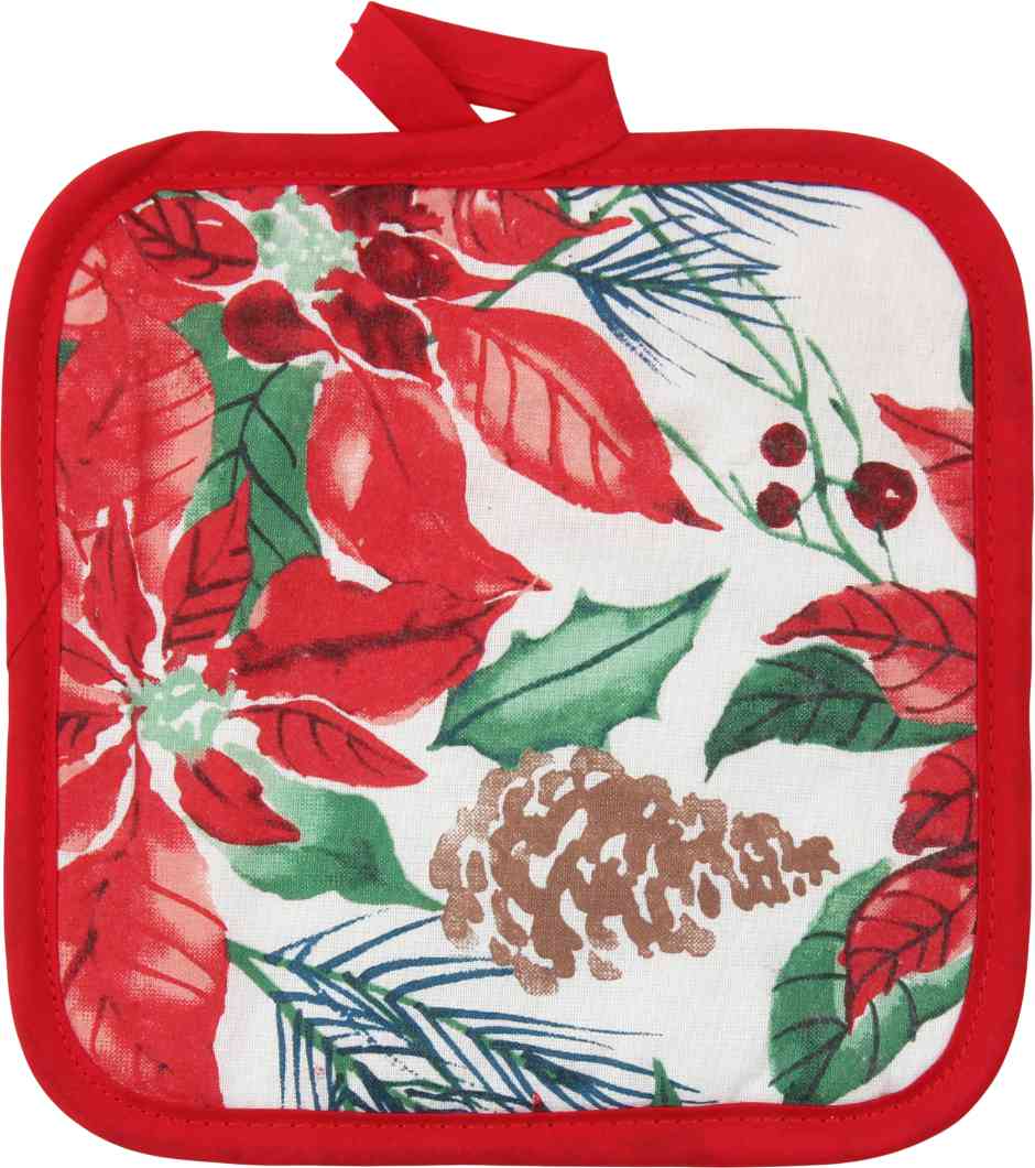 

Прихватка Пуансеттия