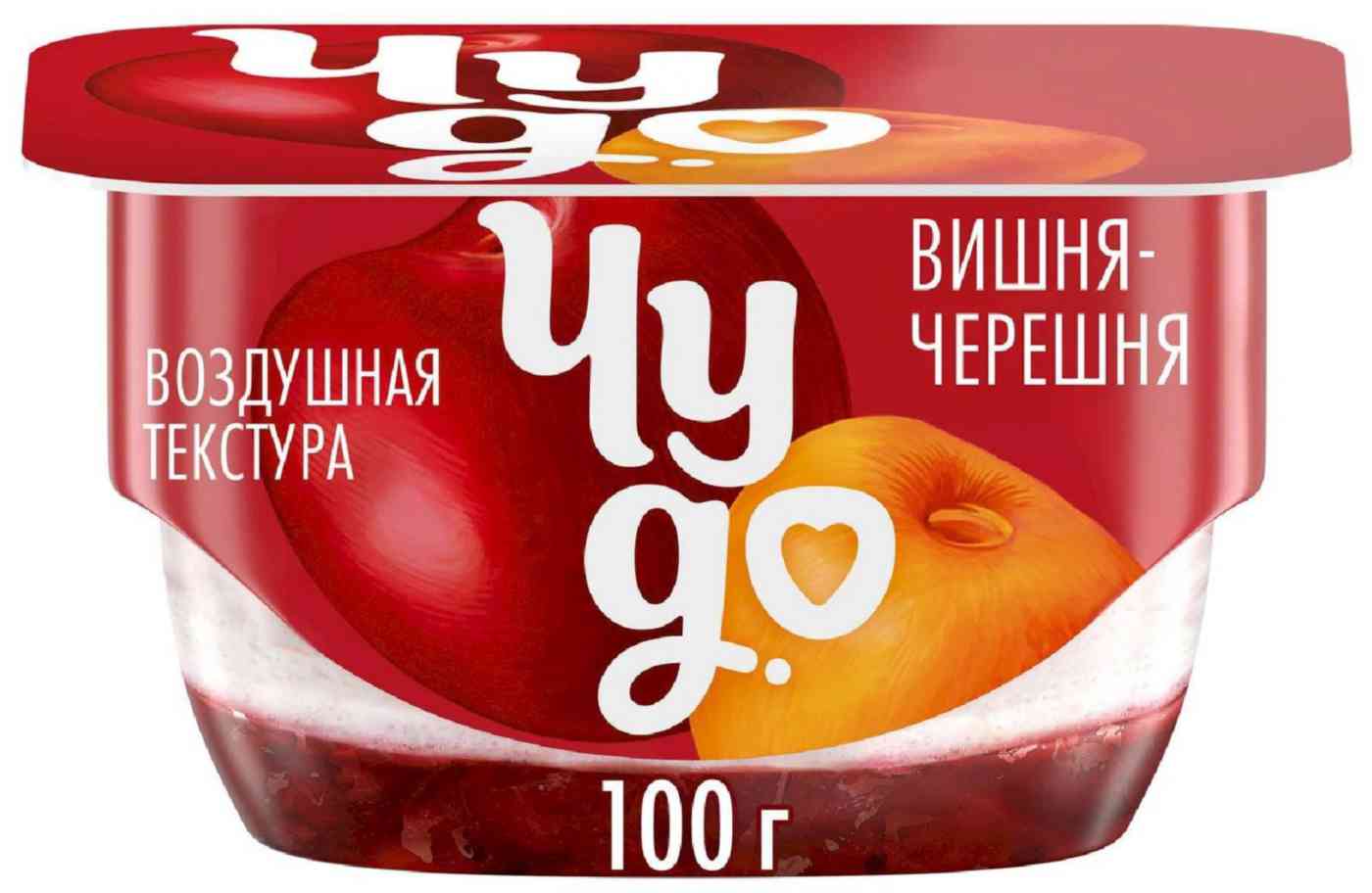 Десерт творожный воздушный Чудо Творожок Вишня-черешня 4 73₽