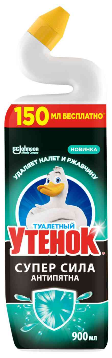 

Чистящий гель для унитаза Туалетный утёнок Супер сила Антипятна