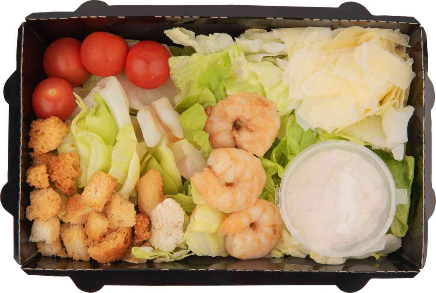 

Салат Цезарь с креветками