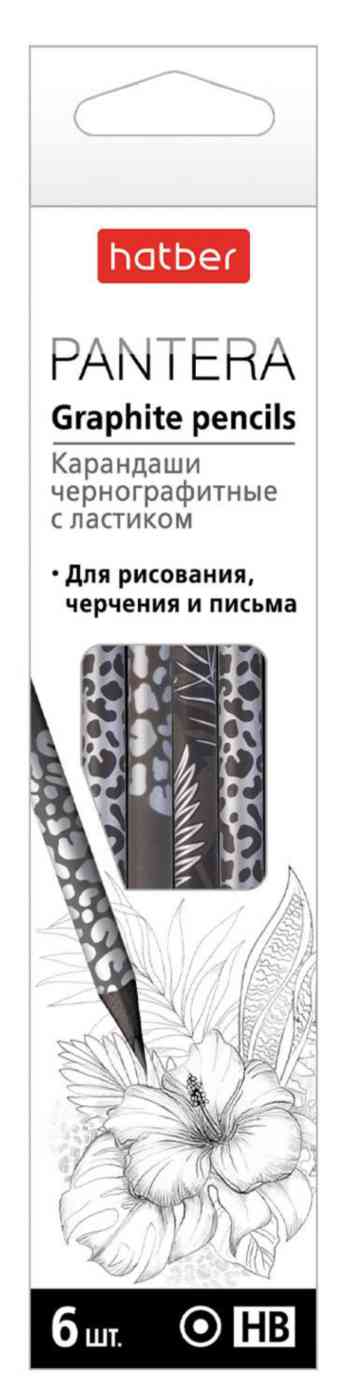 

Набор карандашей чернографитных HB Hatber