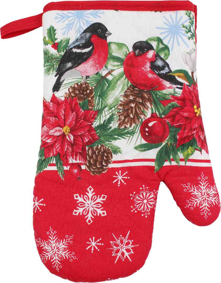 

Прихватка-рукавица Снегири