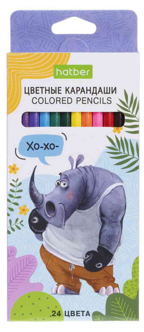 

Карандаши цветные шестигранные Hatber