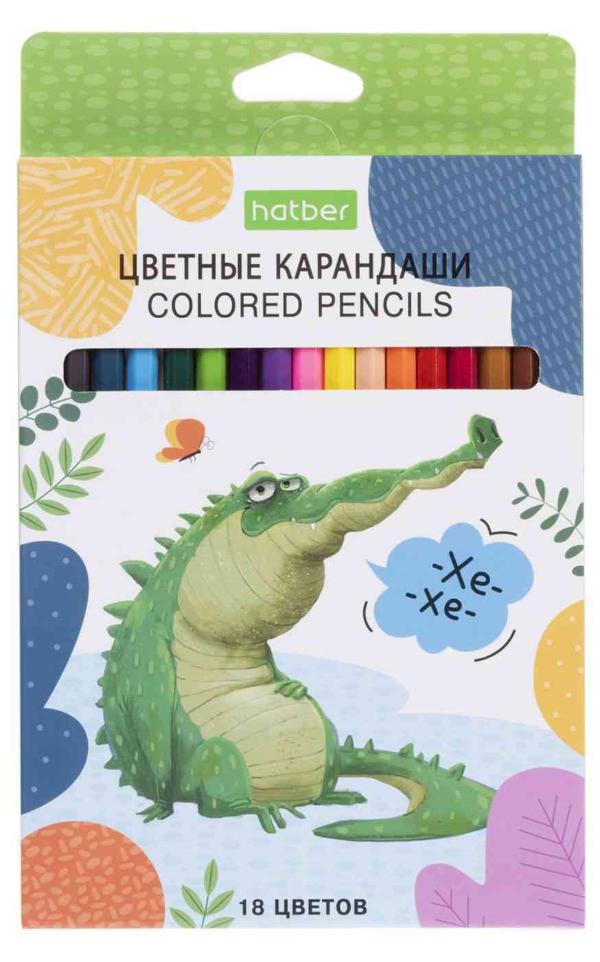 

Карандаши цветные шестигранные Hatber