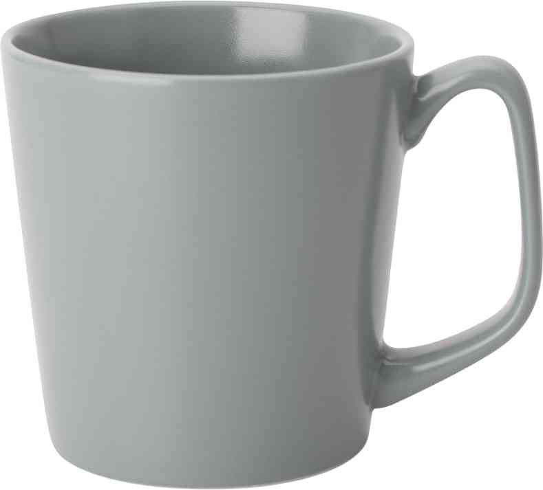 

Кружка фарфоровая, цвет серый