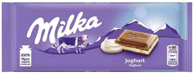 Шоколад молочный Milka с йогуртовой начинкой