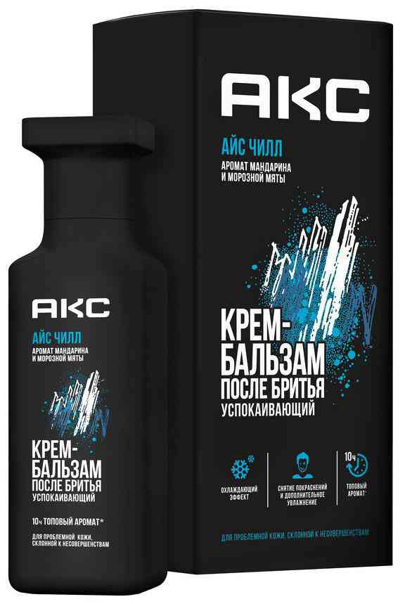 

Крем-бальзам после бритья Акс Айс Чилл успокаивающий