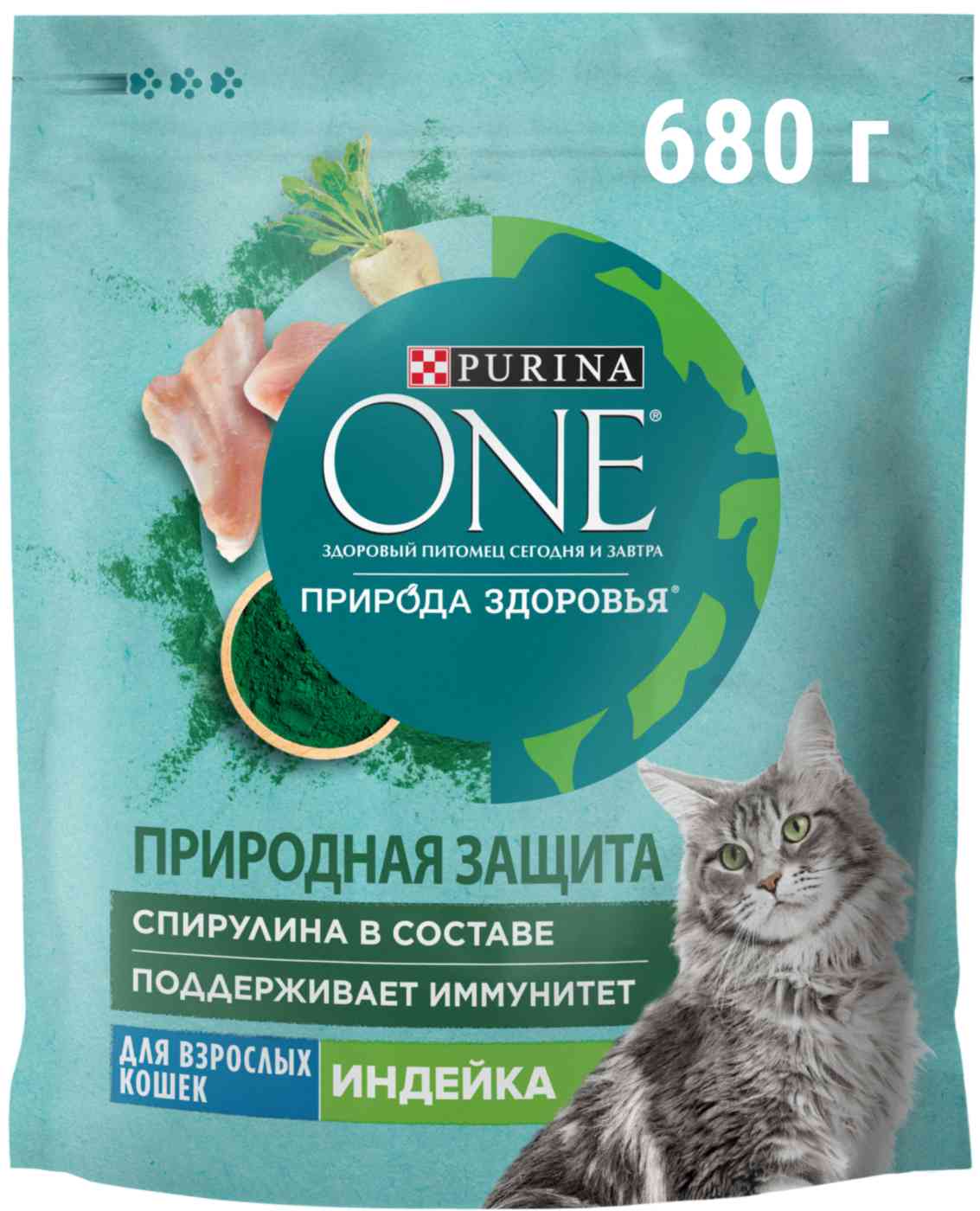 

Сухой корм для взрослых кошек Purina One