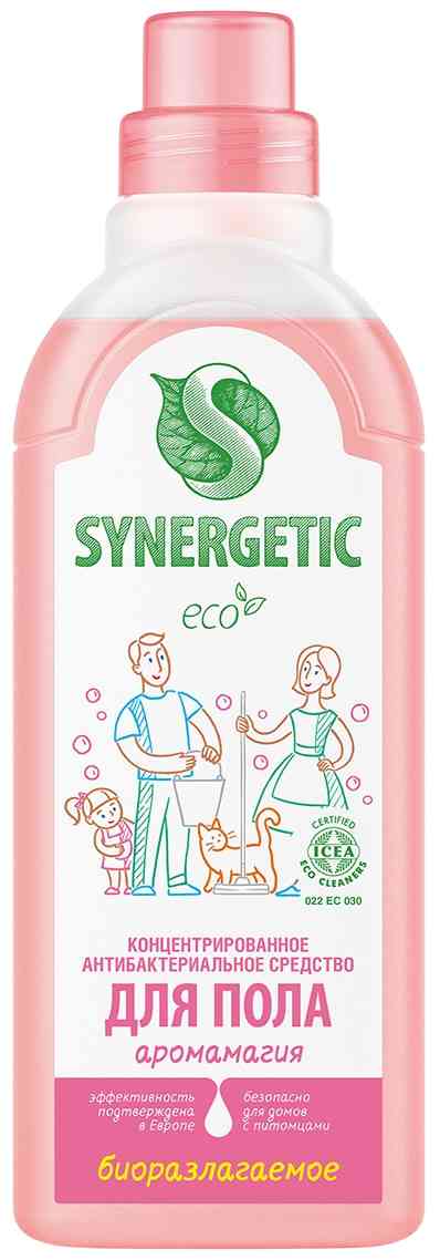 Средство для пола биоразлагаемое Synergetic аромамагия с антибактериальным эффектом 180₽