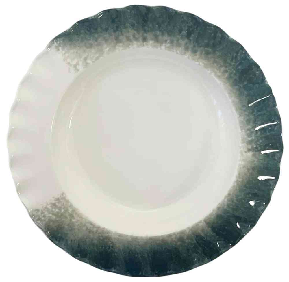 

Тарелка суповая керамическая Every day, цвет бело-синий