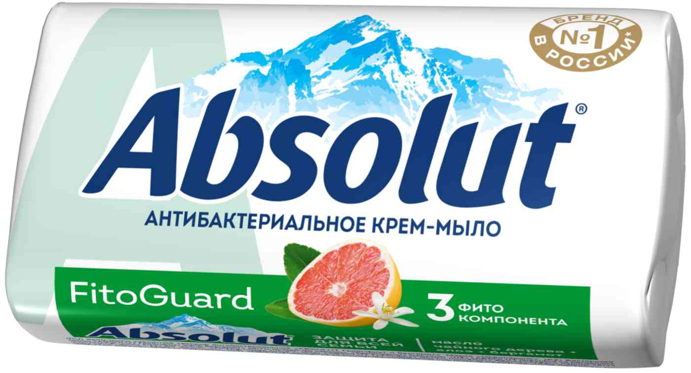 

Крем-мыло антибактериальное туалетное Absolut