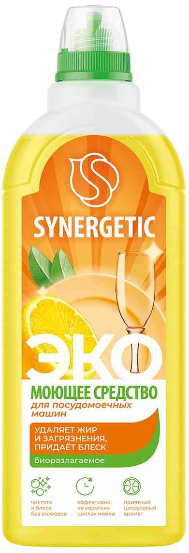 

Моющее средство для посудомоечных машин биоразлагаемое универсальное Synergetic