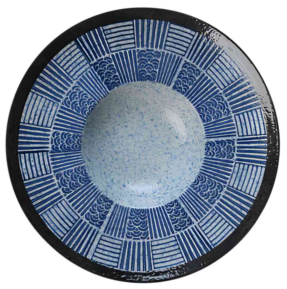 

Тарелка суповая керамическая Japanese, цвет: синий