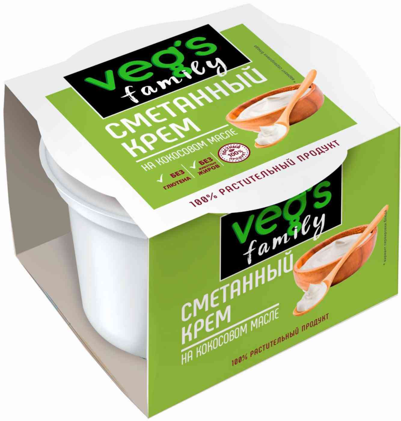 

Крем сметанный на кокосовом масле Veg's Family